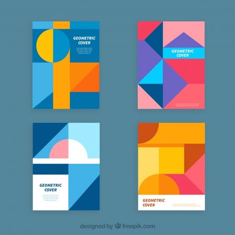 Colorful Patterns Geometric, Cover Design Ideas, Geometric Poster Design, Magazine Logo, Geometric Graphic Design, Geometrical Design, Creative Brochure, Geometric Poster, 카드 디자인