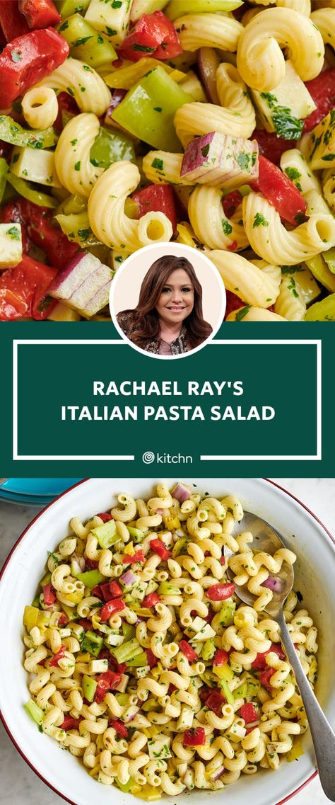 I Tried Rachael Ray's Pasta Salad Recipe | Kitchn Pasta Salad For 50 People, Pasta Salad Recipes No Cheese, Pasta Salad With Macaroni Noodles, Salad Dressing For Pasta Salad, Pasta Salad Dressings, Easy Pasta Salad Recipes Few Ingredients, Vegetarian Pasta Salad Recipes, Pasta Salad Recipes No Mayo, Pasta Salad Recipes No Mayonnaise