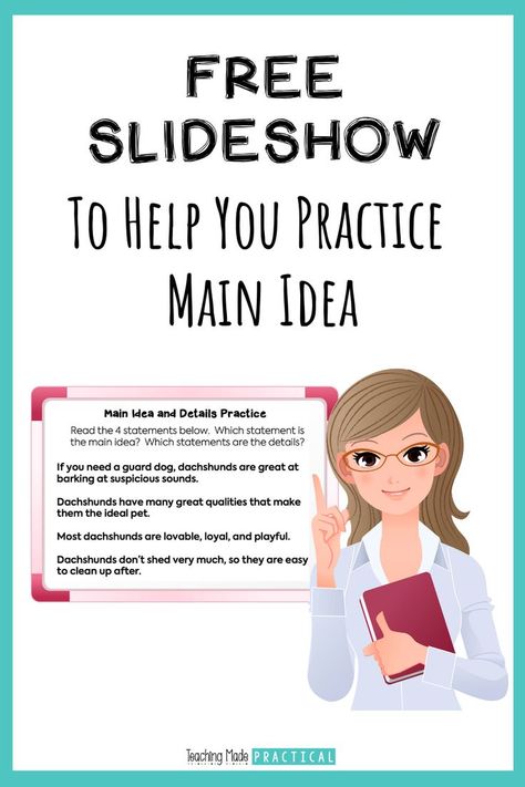 Main Idea And Details Activities, Story Genres, Main Idea Lessons, Reading Main Idea, Main Idea And Supporting Details, Main Idea And Details, Teaching Main Idea, Third Grade Writing, Teaching Secondary