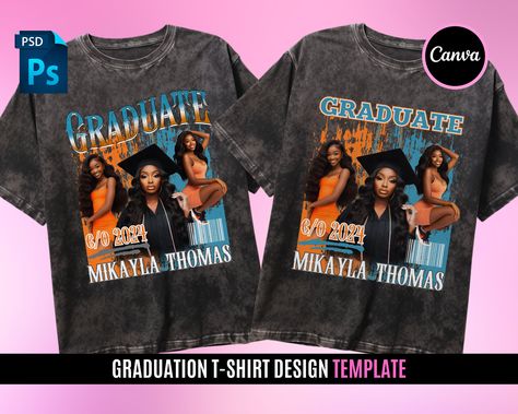 Looking for a unique and stylish graduation t-shirt design? Look no further! This editable graduation t-shirt design is perfect for sublimation, DTF or DTG printing. It's also easy to edit in Canva, so you can create a custom design that's perfect for your family or group. #graduation #tshirt #design #family #template #sublimation #dtf Proud Sister Of A Graduate Shirt, Grad T Shirt Ideas, College Graduation Shirts For Family, Graduate Shirt Ideas, Graduation Tshirt Ideas, Graduation Shirt Ideas For Family, Family Tshirt Design, Leavers Shirt Designs, Tshirt Design Template