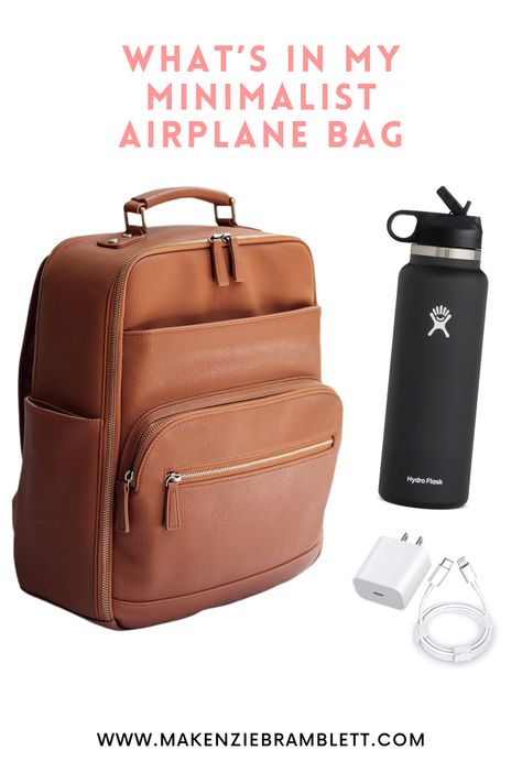 What's in my minimalist airplane bag Airplane Personal Item Bag, Personal Bag Airplane, Airplane Bag Essentials, How To Pack Backpack, Airplane Backpack, Plane Bag, Airplane Bag, Best Airplane, Amazon Bag