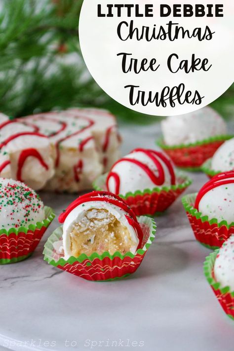 Christmas Little Debbie Ideas, Little Debbie Christmas Tree Desserts, Little Debbie Christmas Tree Recipes, Truffle Christmas Tree, Little Debbie Christmas Tree Cake Recipe, Little Debbie Christmas Tree Dip, Little Debbie Christmas Tree Balls, 2023 Christmas Cookie Trends, Little Debbie Christmas Tree Cheesecake Recipes