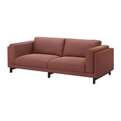 Fabric Sofas - Modern & Contemporary - IKEA Ikea Nockeby Sofa, Nockeby Sofa, Ikea Bank, Ikea Fabric, Grey Couches, Ikea Sofa, Three Seat Sofa, Couch Set, Sofa Frame