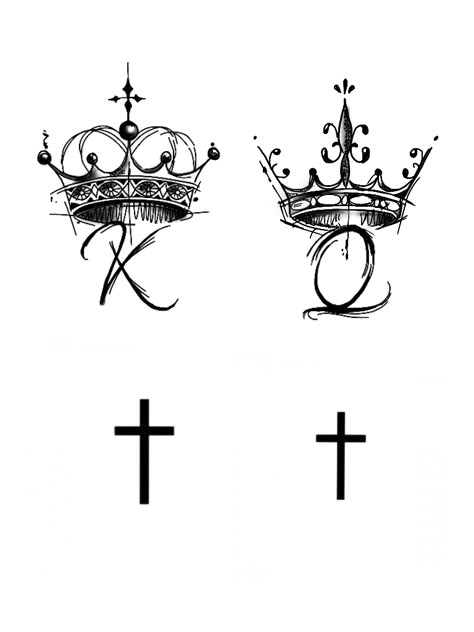 King And Queen Crowns Tattoos, King And Queen Crown Tattoo Design, King Crown Tattoo Design For Men, Queens Crown Tattoo, Creative Tattoo Ideas For Men, King Tattoo Design, Coronas Tattoo, King And Queen Tattoo, King Crown Tattoo