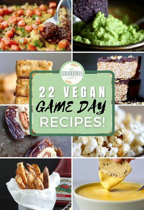 Want to serve some delicious vegan party food at your next Super Bowl Party? Take a look at these 22 vegan snack, appetizer and dessert recipes! All of these easy vegan game day recipes will be loved by your friends and family. Click through to see all the recipes! Vegan Super Bowl Snacks, Day Party Food Ideas, Best Puppy Chow Recipe, Vegan Superbowl Snacks, Vegan Super Bowl, Best Hummus Recipe, Superbowl Desserts, Super Bowl Snacks, Tapenade Recipe