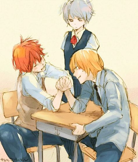 Mello X Matt, Matt And Mello, Matt Mello, Mail Jeevas, Wammy's House, Tsugumi Ohba, Deat Note, Nate River, Arm Wrestling