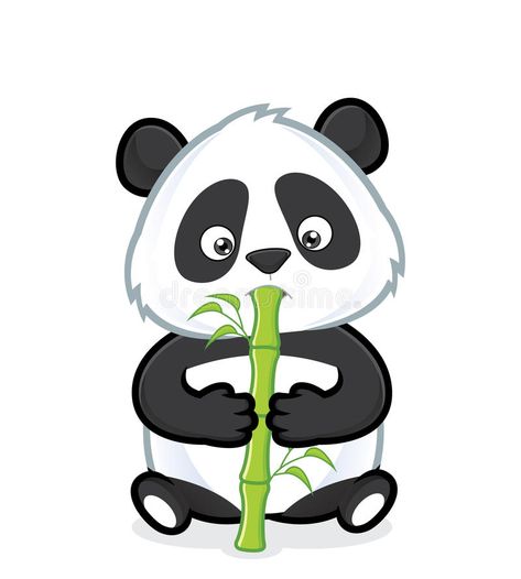 Panda eating bamboo. Clipart picture of a panda cartoon character eating bamboo , #AD, #bamboo, #Clipart, #Panda, #eating, #cartoon #ad Cartoons Eating, Panda Tree, Panda Eating Bamboo, Bamboo Drawing, Cartoon Sloth, Panda Eating, Panda Painting, Panda Cartoon, Funny Animal Comics