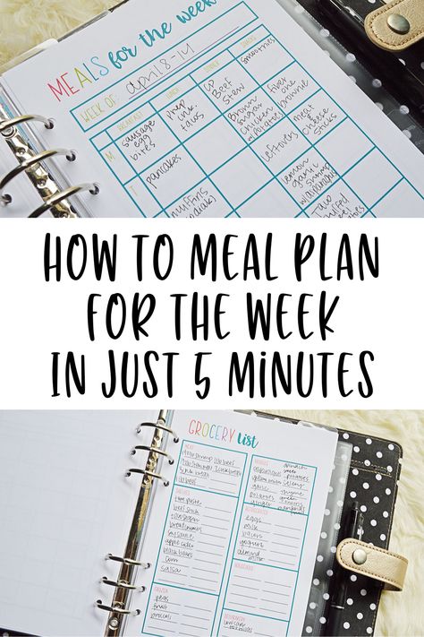 How to Meal Plan for the Week in 5 Minutes | April 2019 Weekly Meal Plan - Planning Inspired How To Plan Weekly Meals, How To Plan Dinner For The Week, Meal Plan Organization, Meal Planning For Family Of 5, Weekly Meals For Two, Meal Planning Tips, How To Meal Plan For The Week, How To Meal Plan, Food Planning Weekly