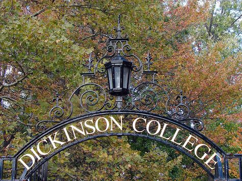 Dickinson College Gateway Signage, Carlisle Pa, Dickinson College, Cemetery Gates, Smith College, Lunch Hour, Environmental Graphic Design, Long Walls, Entrance Sign