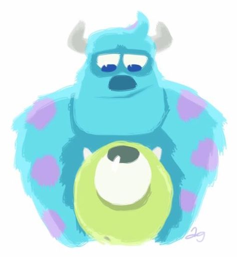 Mike and Sully Buu Monster Inc, Sully Monsters Inc, Monsters Inc University, Mike And Sully, Mike And Sulley, Disney Monsters, Monster University, Monsters Inc, Disney Fan Art