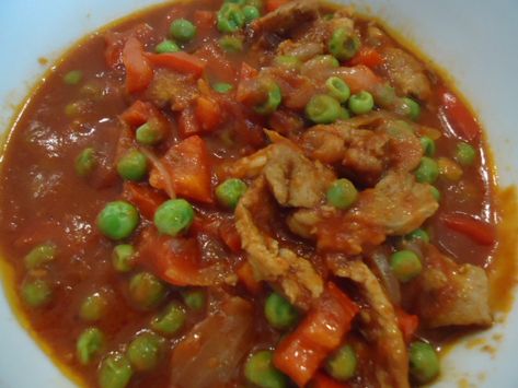 Pork Guisantes Recipe Hawaii, Pork Peas And Pimento, Pork And Peas Hawaiian, Pork Gisantes, Pork And Peas Recipe Filipino, Pork Guisantes Recipe, Pork And Peas, Filipino Soup, Ono Kine Recipes