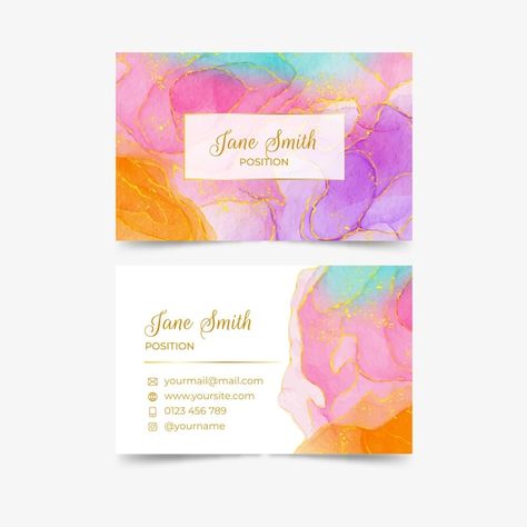 Business Card Ideas For Crafters, Crafty Business Cards, Jewelry Card Design, Baby Shower Scrapbook, Father's Day Illustration, Qr Code Social Media, Watercolor Alcohol, Craft Business Cards, Elegant Birthday Invitations