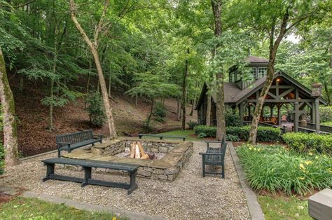 You're Going to Love Miranda Lambert's New Bachelorette Pad Miranda Lambert News, Family Compound, Bachelorette Pad, Rustic Luxe, Miranda Lambert, Celebrity Houses, Entertaining Area, Outdoor Fireplace, The Ranch