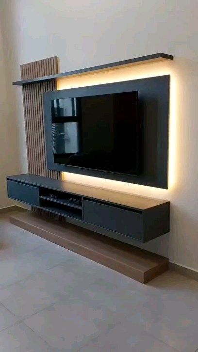 Rajora Wood Work on Reels | rajora_wood_work_7009073553 · Original audio Simple Tv Unit Design, Lcd Wall Design, Tv Cabinet Design Modern, Lcd Wall, Lcd Panel Design, Modern Tv Unit Designs, Tv Unit Design Modern, Wall Unit Designs, Tv Unit Furniture Design