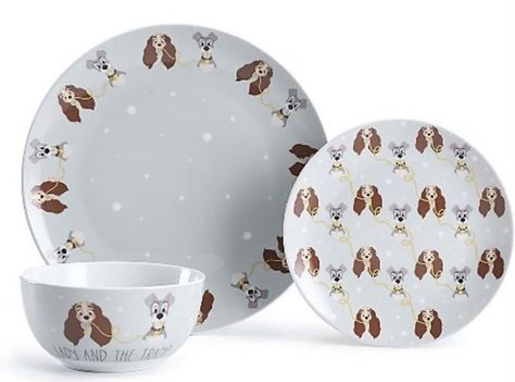 Lady And The Tramp Dinner, Lady And Tramp, Disney Lady And The Tramp, Bowl Sets, Disney Home Decor, Disney Home, Lady And The Tramp, Dinner Set, George At Asda