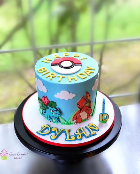 Buttercream Pokemon Cake, Pokémon Cakes, Pokemon Cake, Cake Buttercream, Boy Birthday Cake, Edible Cake, Boys Birthday, Hand Drawing, Buttercream Cake