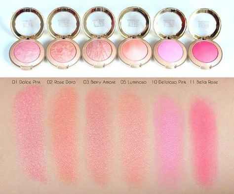 27 Products That'll Totally Change How You Put On Your Makeup Milani Baked Blush Swatches, Milani Blush, Blush Swatches, Matte Make Up, Milani Baked Blush, Milani Cosmetics, Baked Blush, Makeup Wishlist, Beauty Products Drugstore