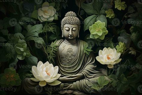 Buddha Wallpaper For Laptop, Buddha Image Wallpaper, Gautam Budh, Buddha Background, Green Leaves Background, Buddha Wallpaper, Lord Buddha Wallpapers, Yoga Tattoos, Hd Wallpapers For Laptop