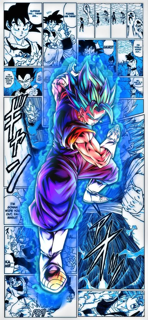 Super Saiyan Blue Evolution Vegeta, Vegito Final Kamehameha, Super Gogeta Wallpapers, Super Vegito Wallpaper, Gogeta And Vegito Wallpaper, Gogeta Blue Wallpaper 4k, Fan Made Dbz Characters, Vegito Blue Wallpaper, Goku Manga Wallpaper