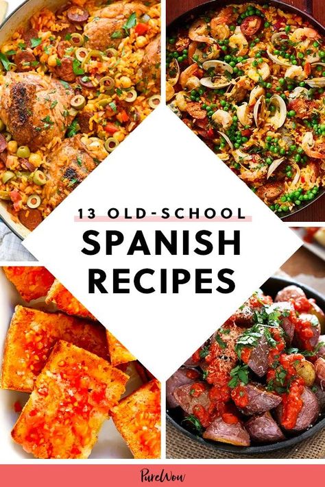 Spanish Entrees, Spanish Food Recipes, Food Nostalgia, Food Meal Prep, Spanish Dinner, Easy Spanish Recipes, Traditional Spanish Recipes, Spanish Recipes, Spain Food