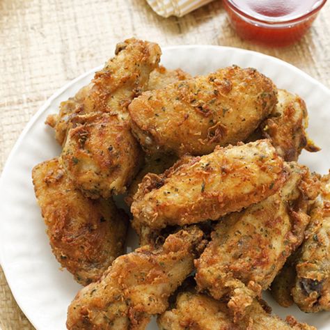 Ranch Wings Recipe, Canned Meals, Ranch Chicken Wings, Ranch Wings, Crispy Baked Chicken Wings, Bumpy Ride, Crispy Baked Chicken, Fried Chicken Wings, Baked Chicken Wings