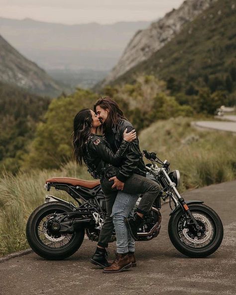 Motorcycle Couple Photography, Motorcycle Engagement Photos, Motorcycle Photo Shoot, Biker Photos, Dirty Boots, Biker Wedding, Biker Couple, Biker Photography, Biker Photoshoot