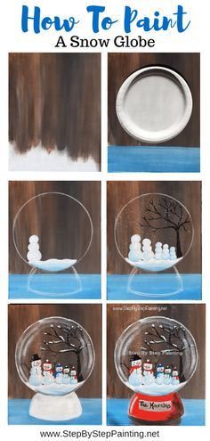 Christmas Paintings On Canvas, Canvas Painting Tutorials, Holiday Painting, Acrylic Painting For Beginners, Canvas Painting Diy, Christmas Canvas, Groundhog Day, Simple Acrylic Paintings, Night Painting