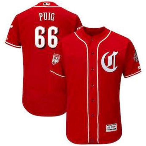 Yasiel Puig, Johnny Bench, Red Jersey, Shoes Retro, Spring Training, Team Shirt, Mlb Teams, Uniform Design, Team Shirts