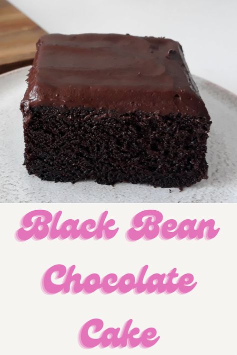 Black Bean Chocolate Cake is a gluten-free, rich dessert made with pureed black beans, cocoa powder, eggs, and sugar. The beans create a moist texture while enhancing the cake's fudgy flavor. Baked at 350°F, it's topped with chocolate chips or frosting, offering a decadent treat without flour. Black Bean Cake Recipe, Black Bean Chocolate Cake, Black Bean Chocolate Cake Recipe, Black Bean Cake, Cake Blender, Black Bean Cakes, Cocoa Powder Chocolate, Black Cocoa Powder, Classic Chocolate Cake