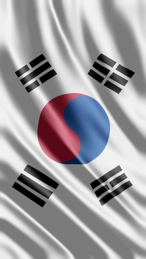 South Korea Flag Wallpaper, Korean Flag Wallpaper, Airbrush Ideas, South Korean Flag, South Korea Flag, Korea Flag, Seoul Korea Travel, Korean Flag, 4k Wallpaper Iphone