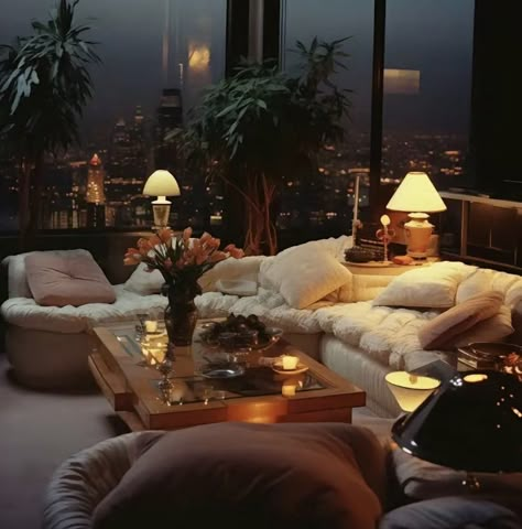 90s Aesthetic Interior Design, Vintage Luxury Apartment, 80’s Interior Design, 80s Condo, 90s Penthouse, 80s Style House, 1980 Interior Design, 80s Luxury Aesthetic, 80s Decor Interior Design