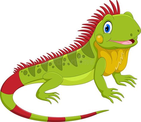 Iguana Cartoon, Cute Lizard, Green Iguana, Animal Skeletons, Photography Jobs, Dragon Illustration, Cute Cartoon Characters, Animal Alphabet, Cute Cartoon Animals