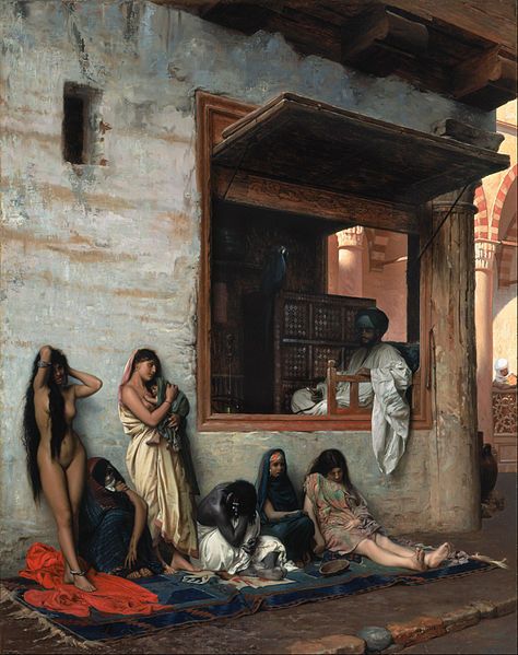 Jean Leon Gerome, Slave Market, Google Art Project, Rennaissance Art, Pierre Auguste, Female Art Painting, Garden Wall Art, Historical Art, Classical Art