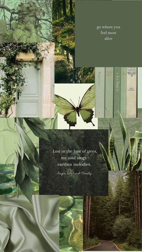 Soothing Wallpapers Aesthetic, Sage Green Spiritual Aesthetic, Aesthetic Greenery Wallpaper, Sage Green Book Aesthetic, March Inspo Aesthetic, Saga Green Aesthetic, Aesthetic Earthy Wallpaper, Sage Green Aesthetic Wallpaper Collage, Wallpaper Earthy Aesthetic