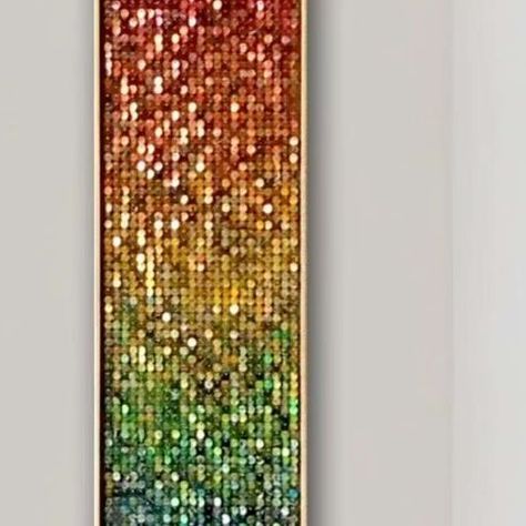 The Original Moving Mosaics from Cans on Instagram: "Which is better? 🤔 #LightAndAiry? Or #DarkAndMoody? We like it #BothWays! 12”x48” #Recycled #Rainbow Aluminum Cans, Nails, Board, Paint Also available in 10”x36” and 8”x24”" Nails Board, Board Paint, Aluminum Cans, December 27, Which Is Better, The Original, Mosaic, Recycling, Rainbow