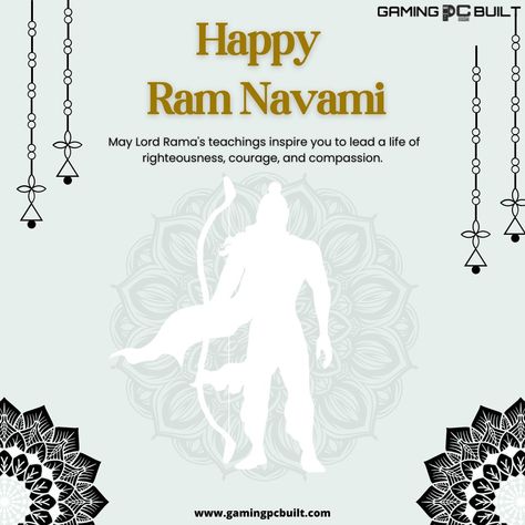 Wishing you a very joyous "Ram Navami!" ✨ #GamingPCBuilt #ramnavmi Ram Navmi, Happy Ram Navami, Ram Navami, Ram, Quick Saves