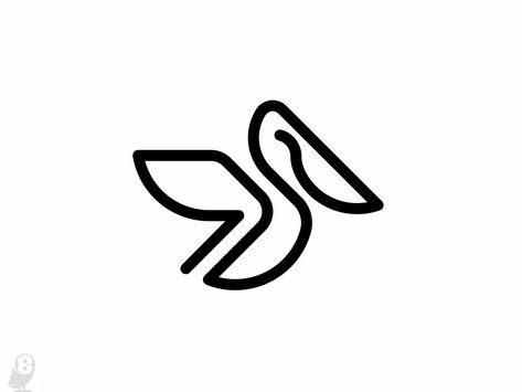 Pelican by Mikhail Golovachev on Dribbble Pelican Box, Box Logo, Minimal Logo, Creative Logo, Creative Professional, Global Community, Log, ? Logo, Quick Saves