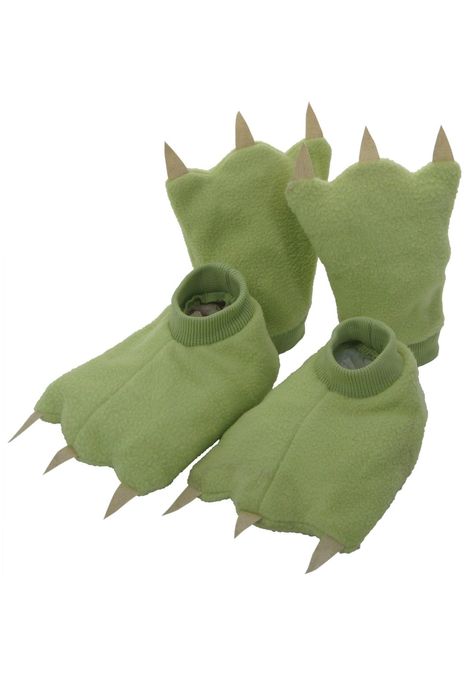 Green Dinosaur Hands & Feet Toddler Dinosaur Costume, Yoda Costume, Alien Hand, Rex Costume, Dino Costume, Green Dinosaur, Dinosaur Costume, Animal Costumes, Star Wars Costumes