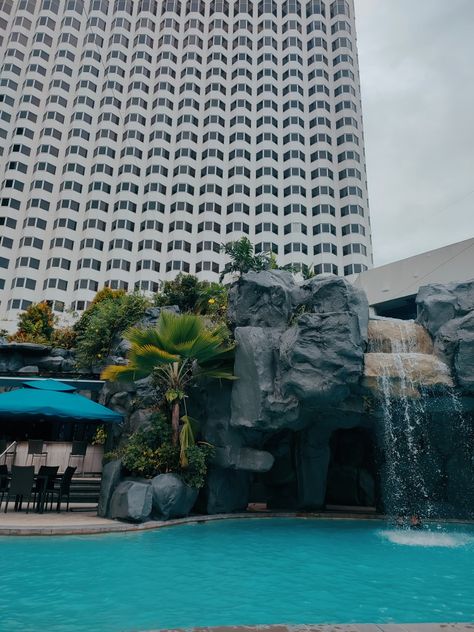 #aesthetic #pool #hotel #view Hotel Philippines, Skyscraper, Philippines, Multi Story Building, Pool, Hotel, Building