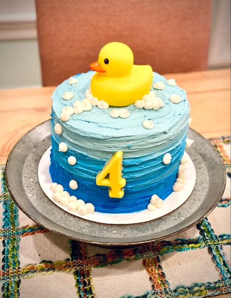 Rubber Ducky Cake Ideas, Duck Bday Theme, Rubber Ducky Smash Cake, Duck Themed 1st Birthday Cake, Rubber Ducky Birthday Cake, Rubber Duck Cake Birthday, Rubber Duck Smash Cake, Duck Cakes Birthday, Duck Smash Cake