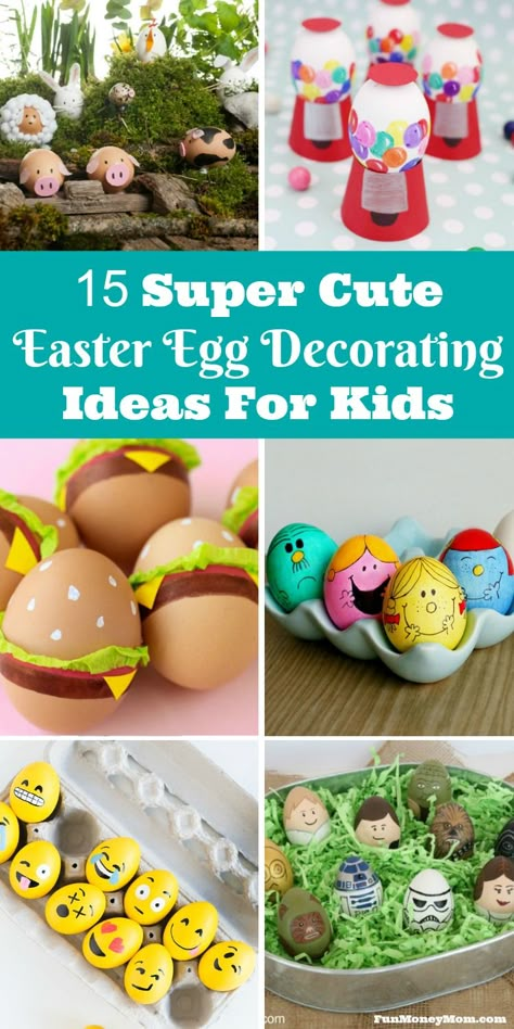 What do you love most about Easter? If you say the Easter eggs, you're going to love these adorable Easter egg decorating ideas! Easter Egg Decorating Ideas, Easter Egg Ideas, Egg Decorating Ideas, Creative Easter Eggs, Egg Decor, Egg Ideas, Easter Egg Crafts, Easter Egg Designs, Egg Crafts