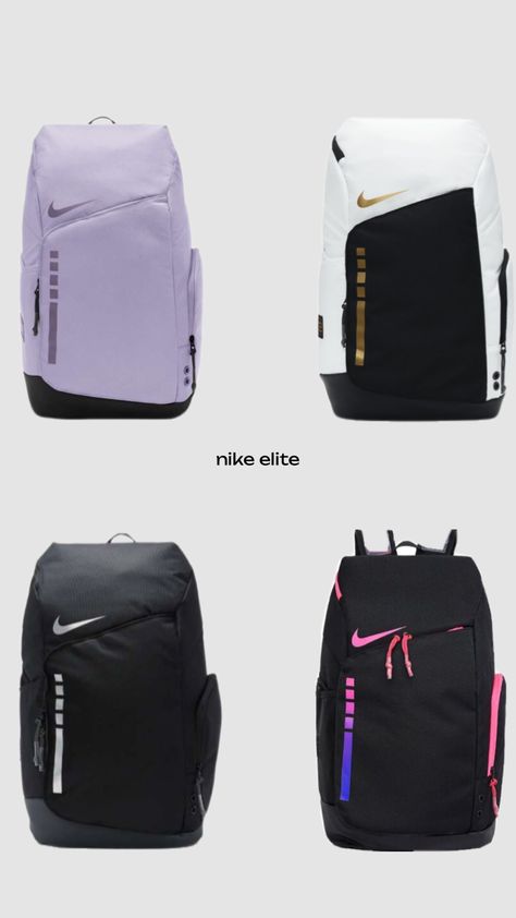 Nike Elite Bag, Nike Elite Backpack, Pretty Backpacks, Elite Backpack, Casual Sporty Outfits, Pretty School Supplies, Backpack Outfit, Nike Elite, Sporty Outfits