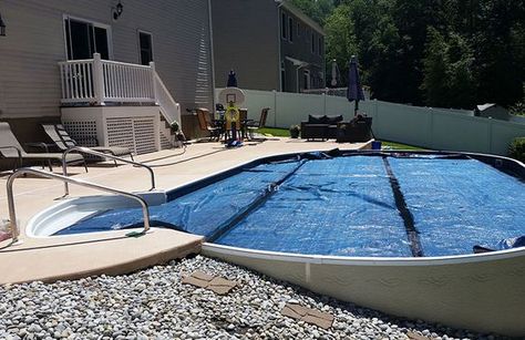 Walk In Above Ground Pool, Partially Inground Pool, Semi Underground Pool, Half Inground Pool, Semi Inground Pool Ideas On Slope, Radiant Pools Semi Inground, Semi Inground Pool Ideas Decks, Semi Inground Pool Ideas Backyards, Half In Ground Pool Ideas