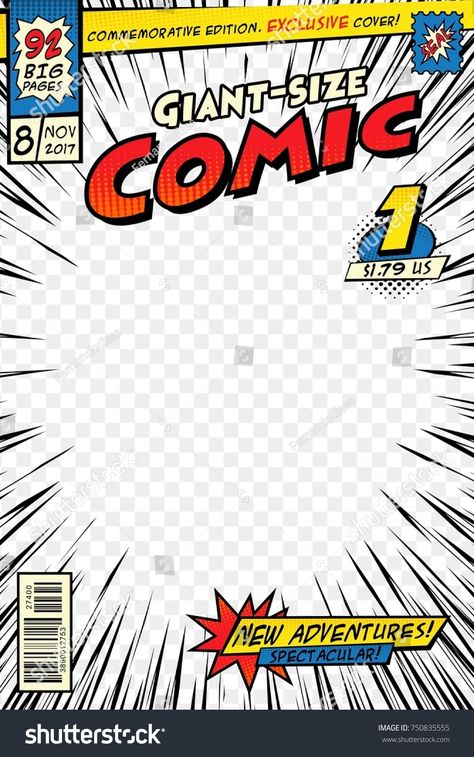 Book Front Page, Front Page Template, Comic Template, Blank Comic Book, Avenger Artwork, Design For Beginners, Comic Book Layout, Yearbook Covers, Front Page Design