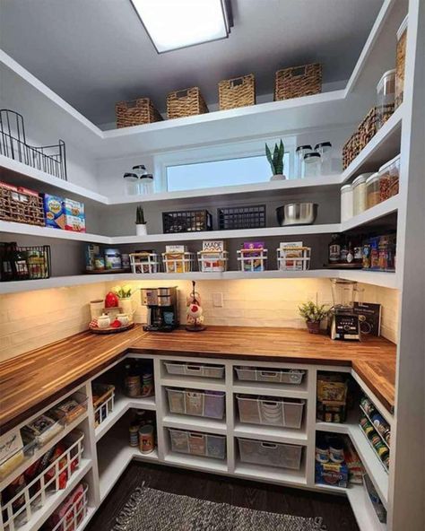 Wall Pantry Ideas, 2024 Kitchen Trends, Kitchen Trends 2024, Storage Ideas Pantry, Pantry Storage Ideas, Organization Ideas Pantry, Wall Pantry, Walk In Pantry Ideas, Pantry Closet Design