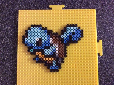 Pokemon squirtle perler 8 bit Squirtle Perler Beads, Squirtle Perler, Pokemon Challenge, Starter Pokemon, Pokemon Perler, Perler Projects, Pokemon Perler Beads, Perler Ideas, Perler Art