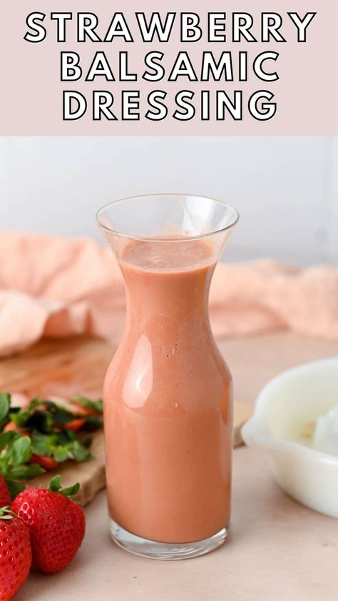 Strawberry Dressing, Strawberry Vinegar Uses, Strawberry Balsamic Salad, Strawberry Balsamic Dressing, Homemade Strawberry Vinaigrette Dressing, Strawberry Balsamic Dressing Recipe, Easy Strawberry Vinaigrette, Strawberry Balsamic Vinaigrette, Strawberry Vinegarette