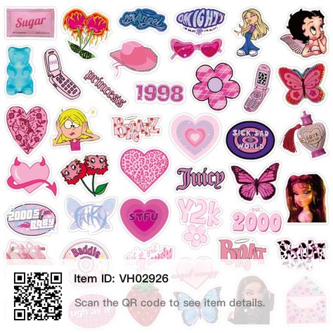 2000s Aesthetic Stickers, 2000s Stickers Aesthetic, 2000s Stickers, Y2k Stickers, 90s Stuff, Diy Water Bottle, Digital Weekly Planner, Journal Stuff, Kids Scrapbook