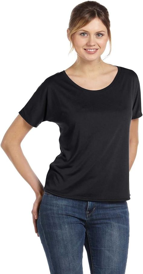 Amazon.com: Bella + Canvas Ladies' Slouchy T-Shirt L MINT : Clothing, Shoes & Jewelry Slouchy Tee, Simple T Shirt, Simple Tshirt, School Fits, Active Women, Bella Canvas, Open Shoulder Tops, Shoe Jewelry, Mint