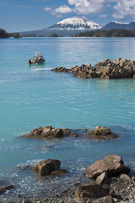 View of Mount Edgecumbe on Kruzof Island across Sitka Sound, Southeast, Alaska. Traditional Tattoo Sleeve Filler, Alaska Images, Southeast Alaska, Sitka Alaska, Northern Exposure, Traditional Tattoo Sleeve, Senior Trip, Alaska Travel, The Marine